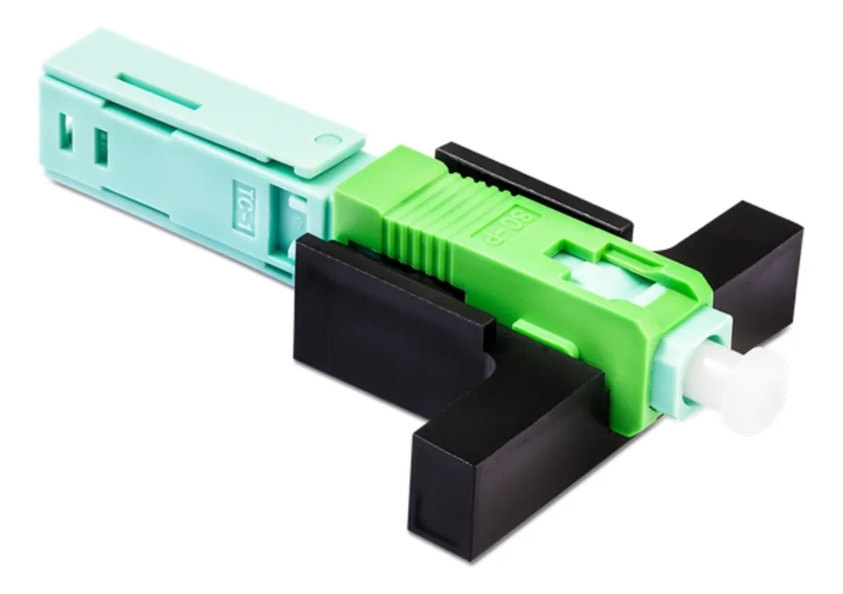 Conector Fast Click Sc/apc P/fibra Optica