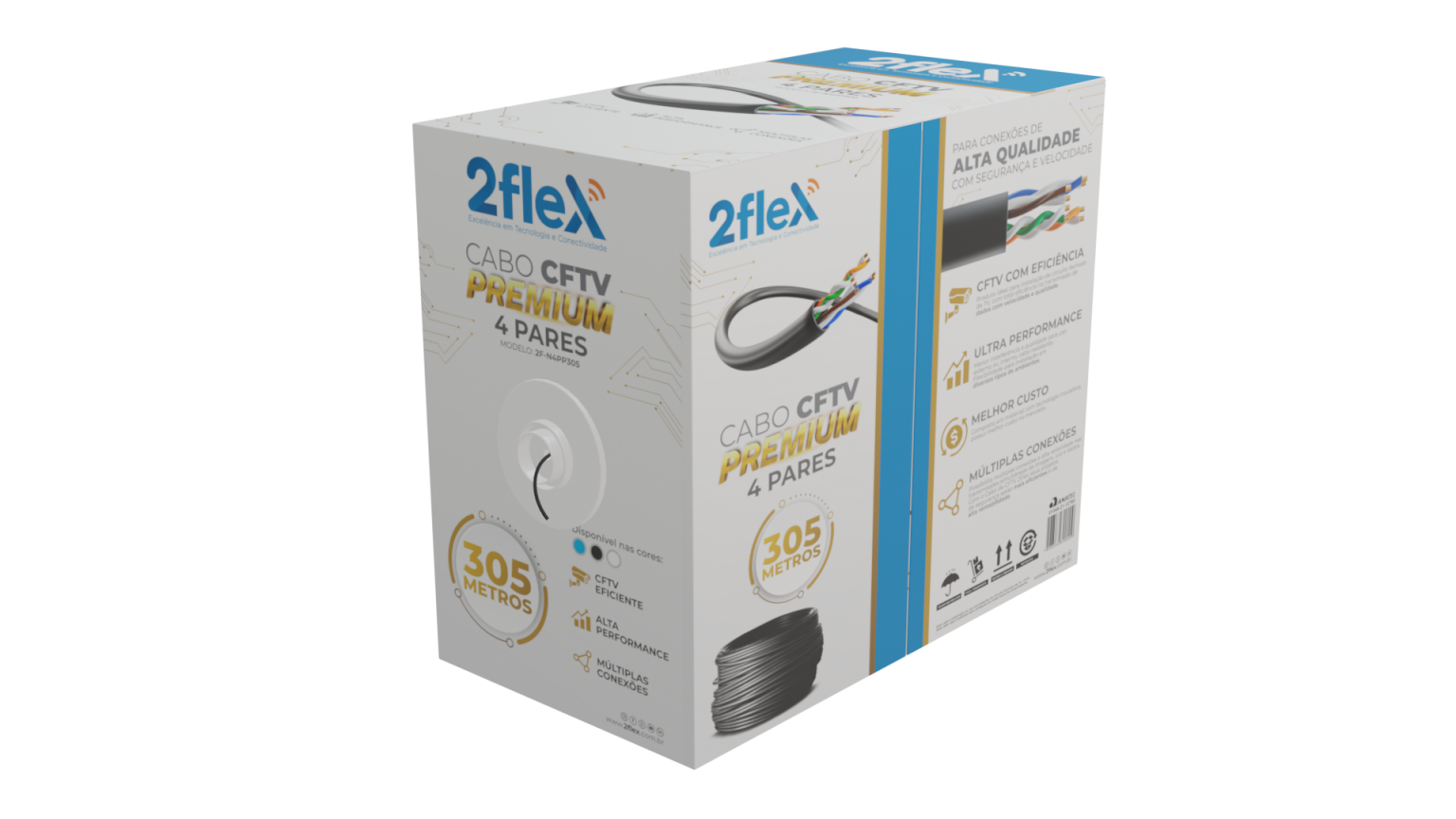 Cabo CFTV PREMIUM 4 Pares