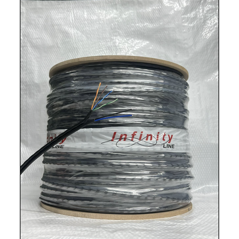 CAIXA CABO REDE 300 METROS COM ALIMENTAÇA7O 1MM CAT 5 26 AWG COBREADO