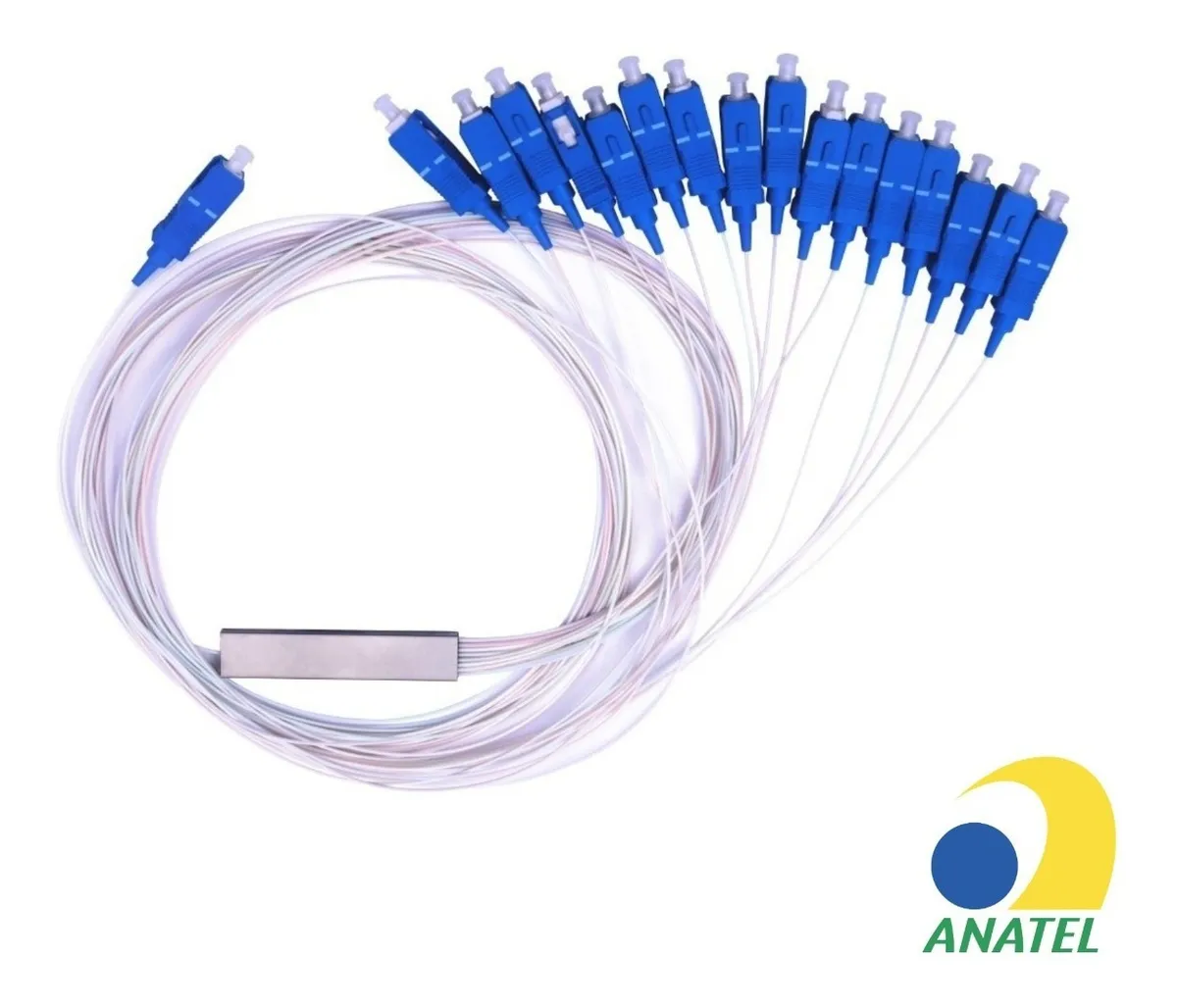 Splitter conectorizado Plc 1 X 16 Sc Upc Fibra Óptica