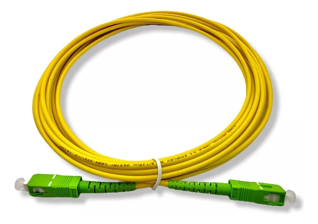 Cordão Óptico Simplex Sc Apc X Sc Apc Monomodo